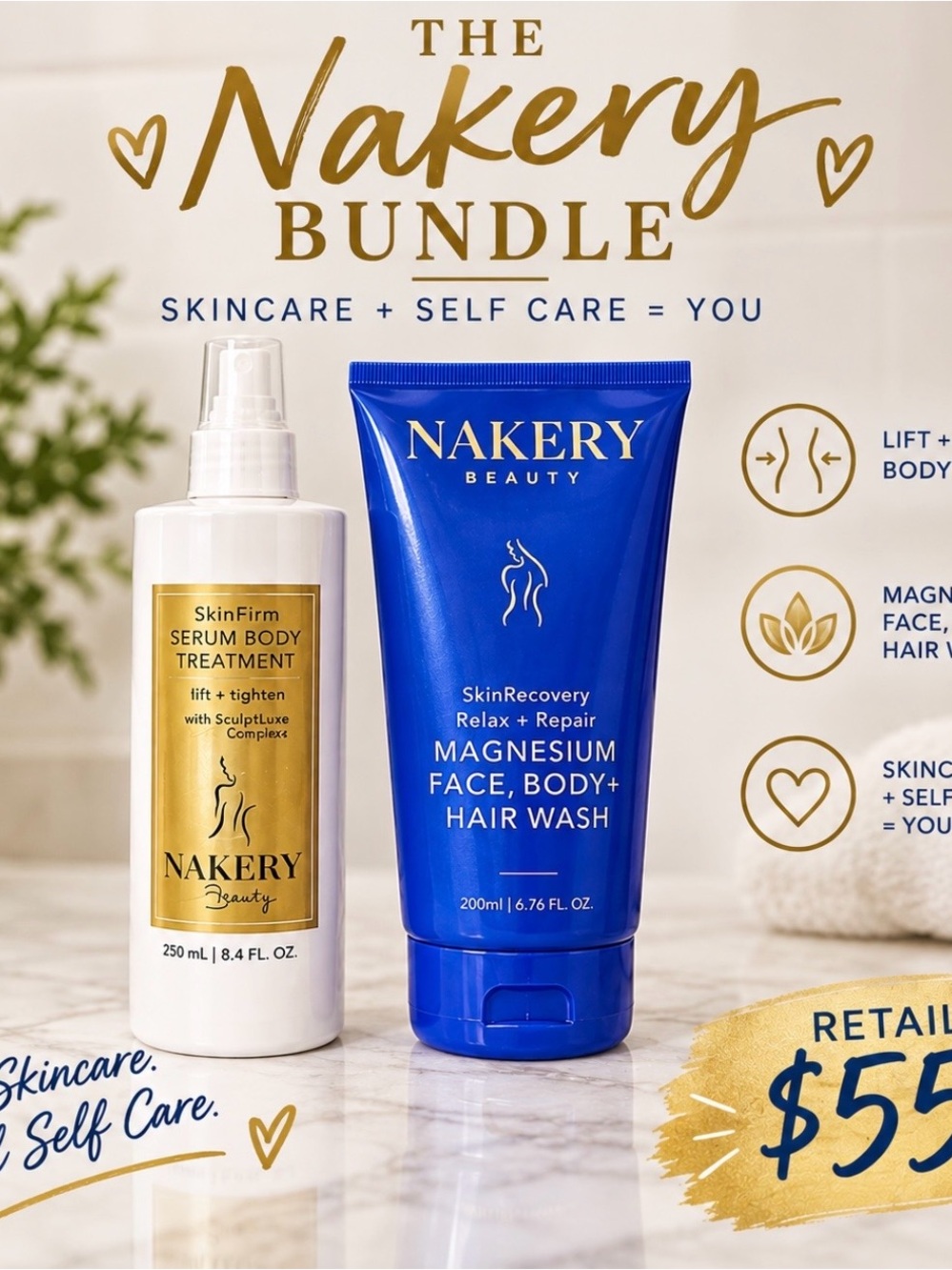 ๐ Nakery Bundle $55 retail!